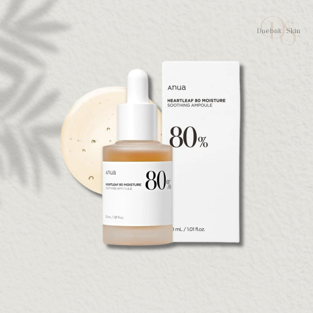 Anua 80 Percent Heartleaf Ampoule for Hydrating & Soothing Skin