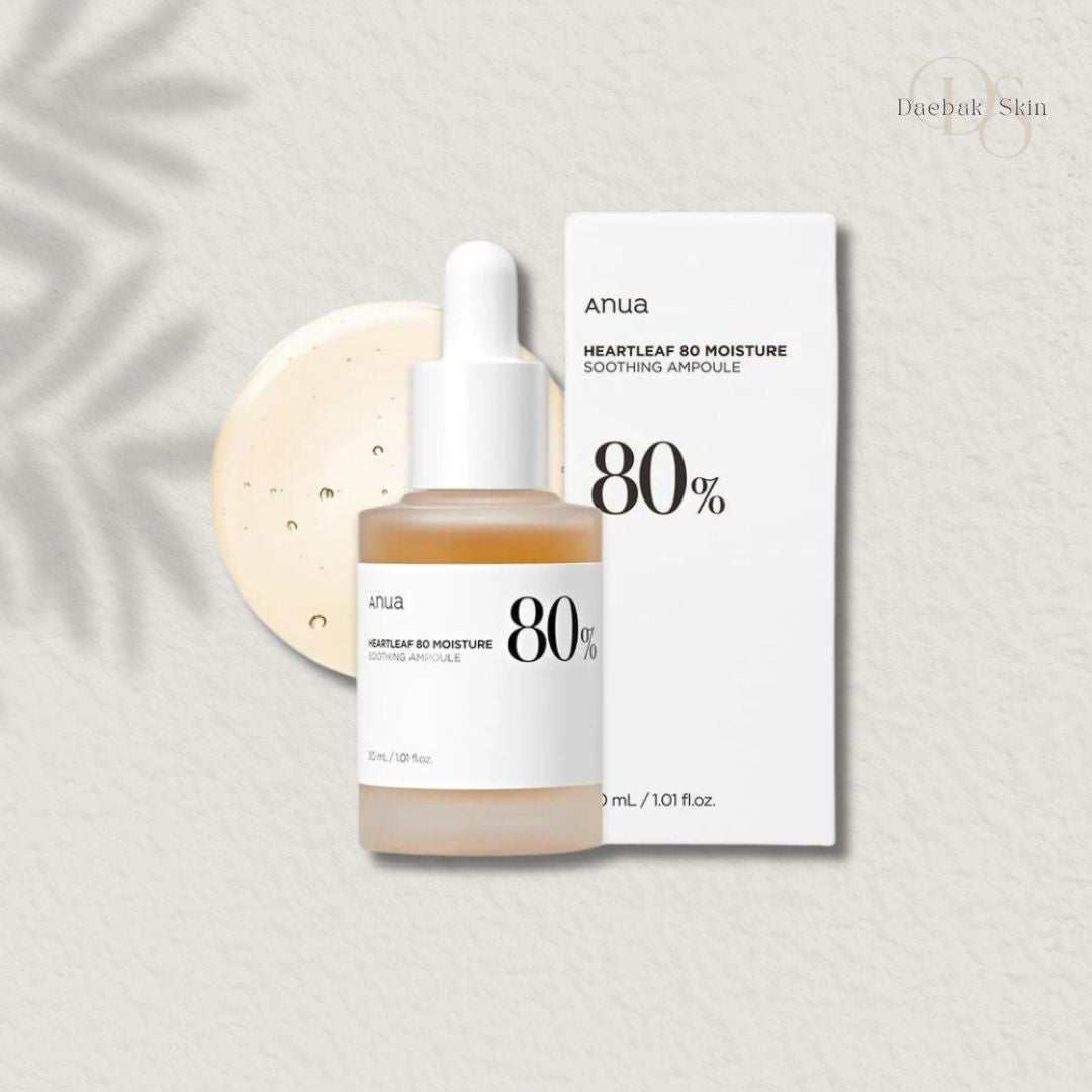Anua 80 Percent Heartleaf Ampoule for Hydrating & Soothing Skin