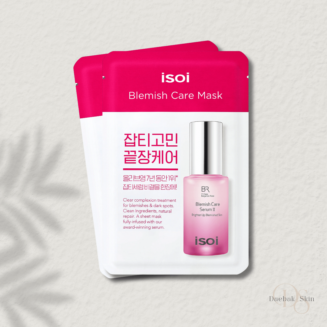pure cotton gauze sheet mask isoi blemish care mask with lightweight hydration and soothing properties